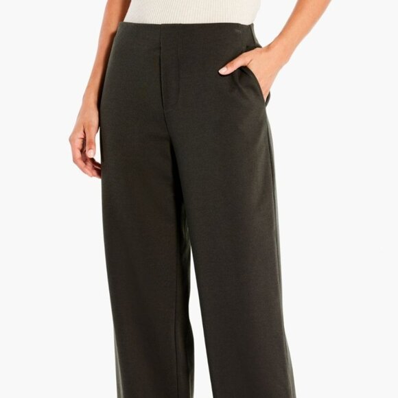 Nic & Zoe Drapey Ponte Wide Leg Ankle Pant In Briar New With Tags Women's Size M - Picture 3 of 14